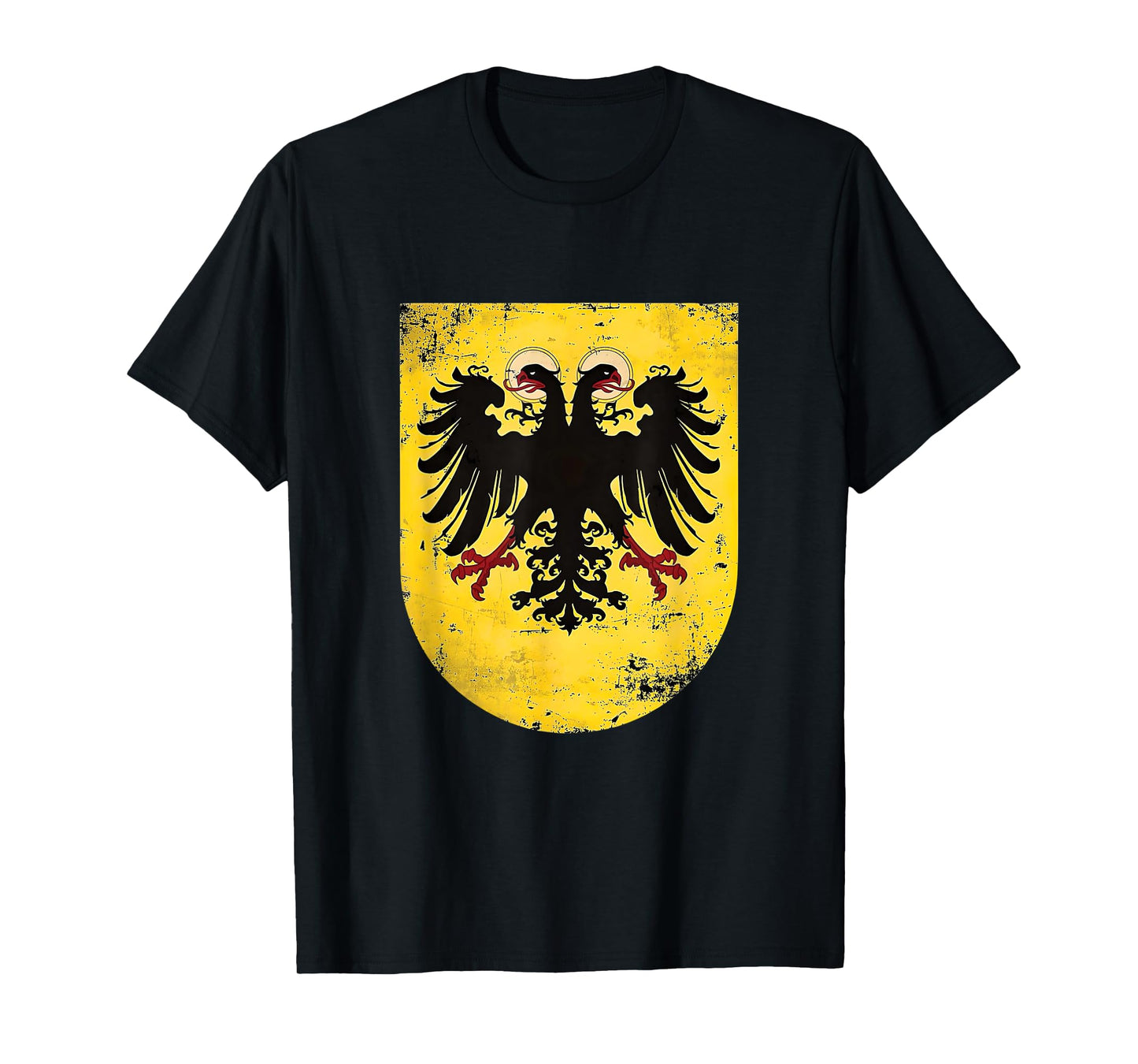 Holy Roman Catholic Empire Double Headed Eagle Crest T-Shirt