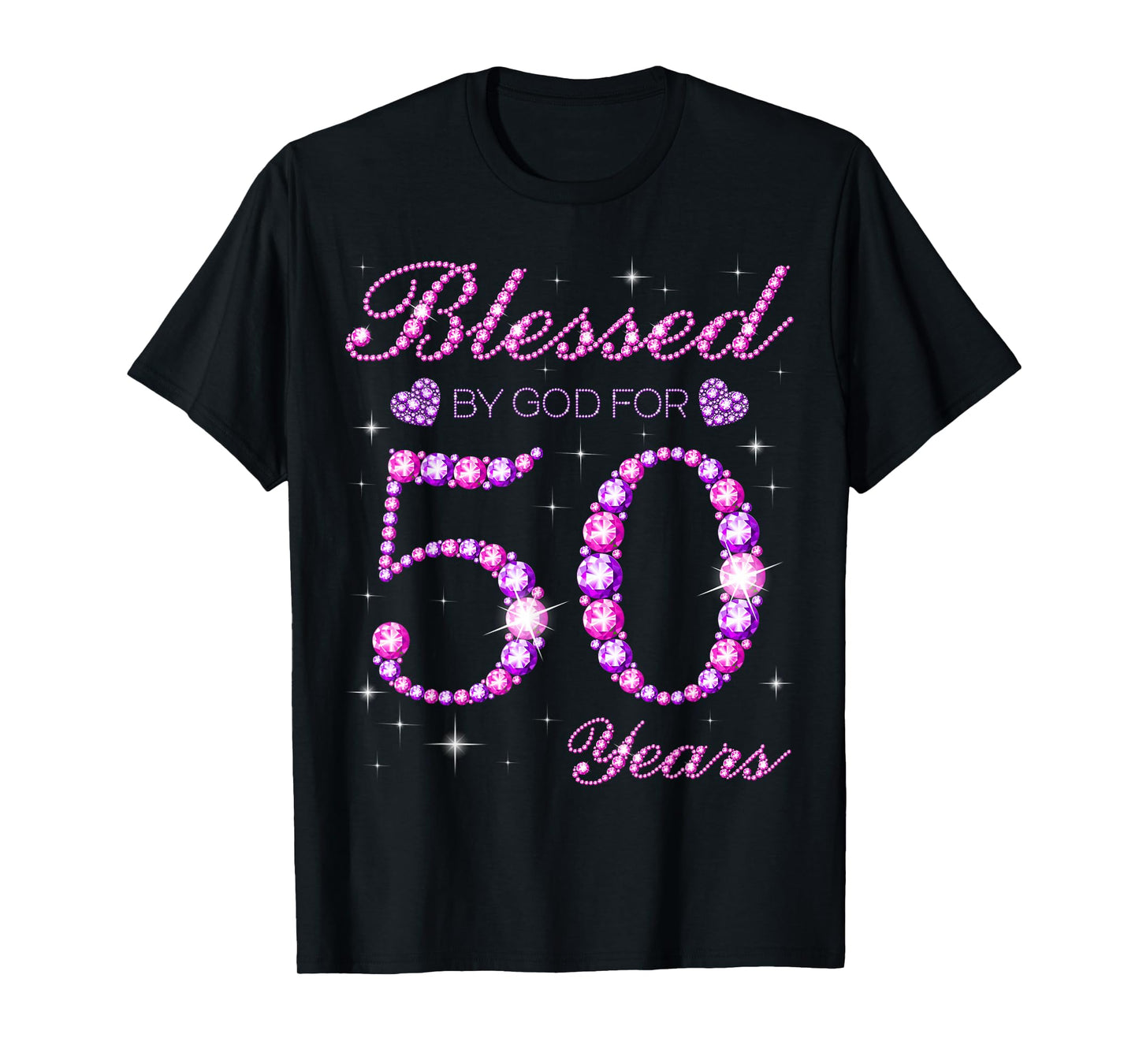 Blessed by God for 50 Years Old 50th Birthday Party T-Shirt