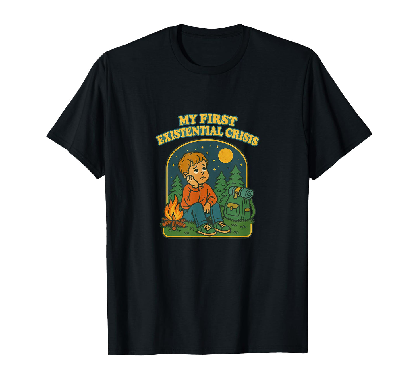 Existential Crisis Funny Blackcraft Dark Humor Goth Punk T-Shirt