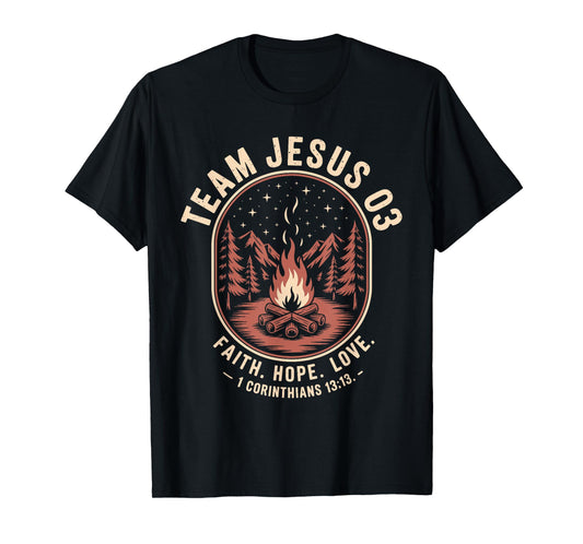 Christian - Team Jesus 03 Faith Hope Love T-Shirt