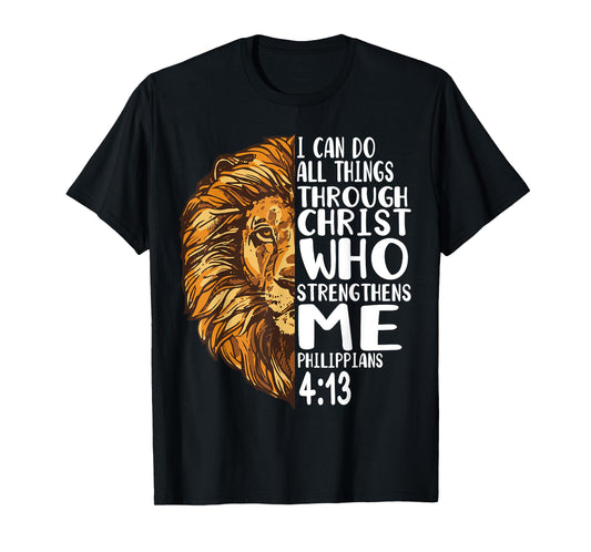 lion shirts with bible verses Philippians T-Shirt
