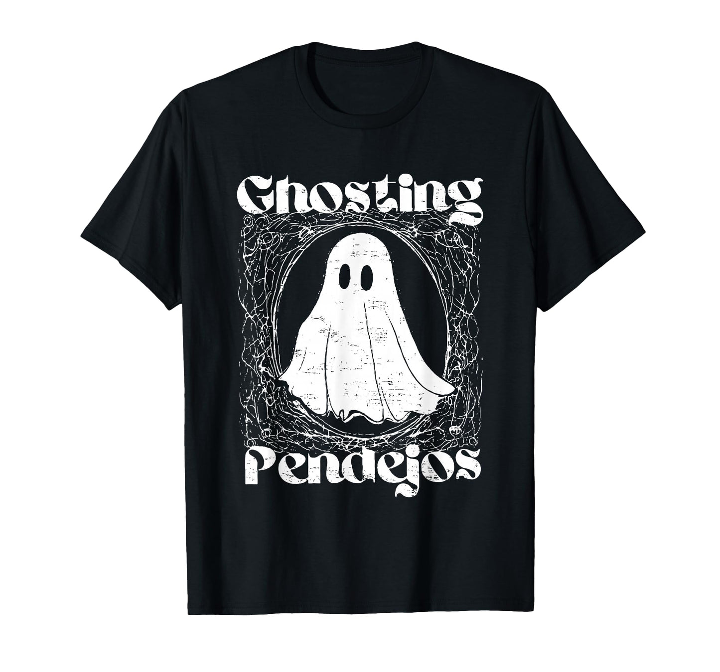 Vintage Retro Ghosting Pendejos Funny Ghost Halloween T-Shirt