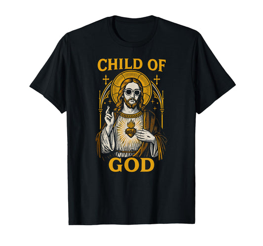 Christian Parody Child of God Cool Womens Faith Apparel T-Shirt