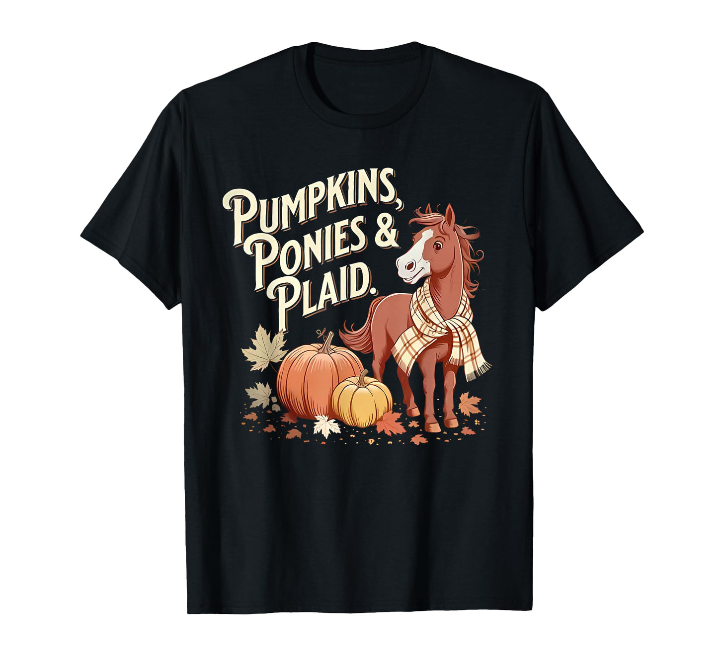 Pumpkins Ponies & Plaid T-Shirt