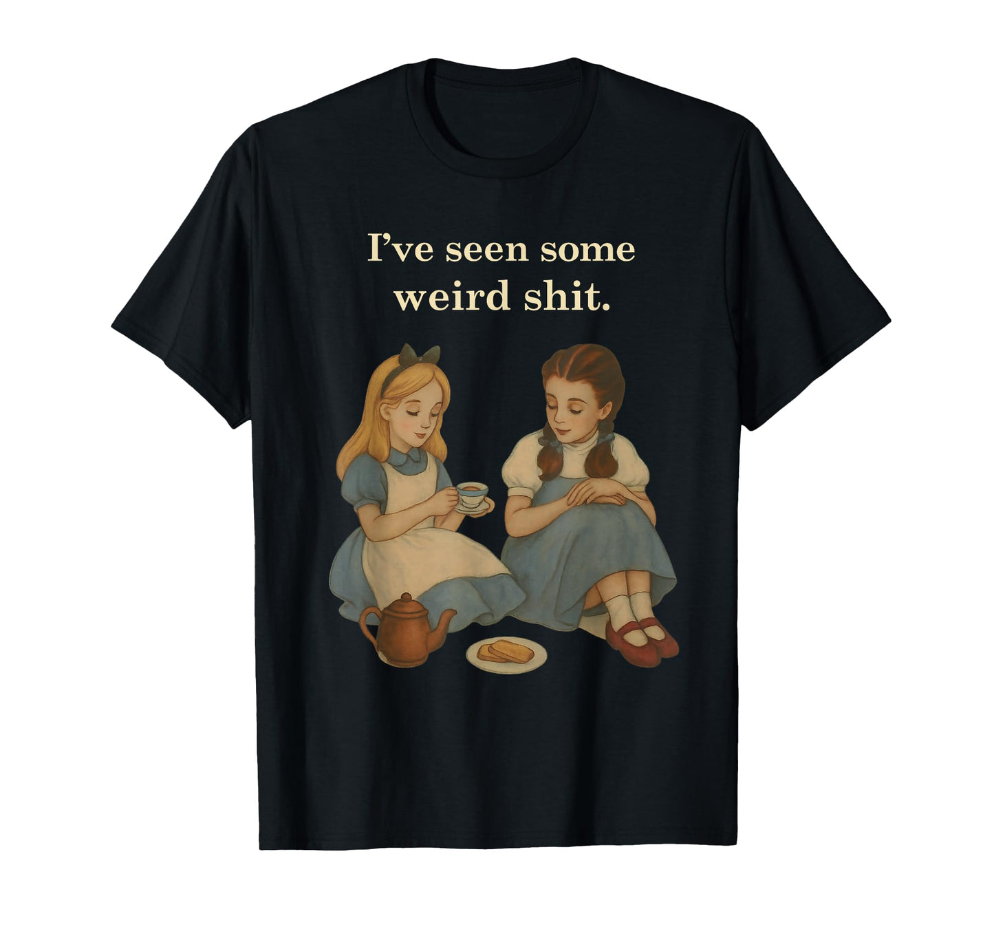I've Seen Some Weird Shit Vintage Retro Two Girls Funny T-Shirt