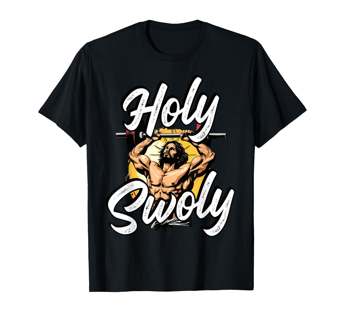 Gym Workout Exercise Christian Religious Jesus Christ T-Shirt