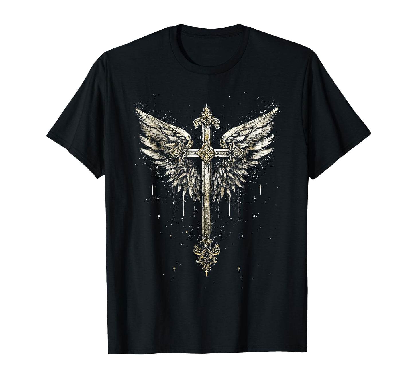 Jesus Cross Christian Angelic Wings Angel wings T-Shirt