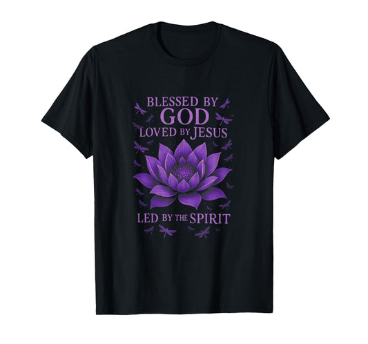 Blessed by God - Sunflower Butterflies Holy T-Shirt