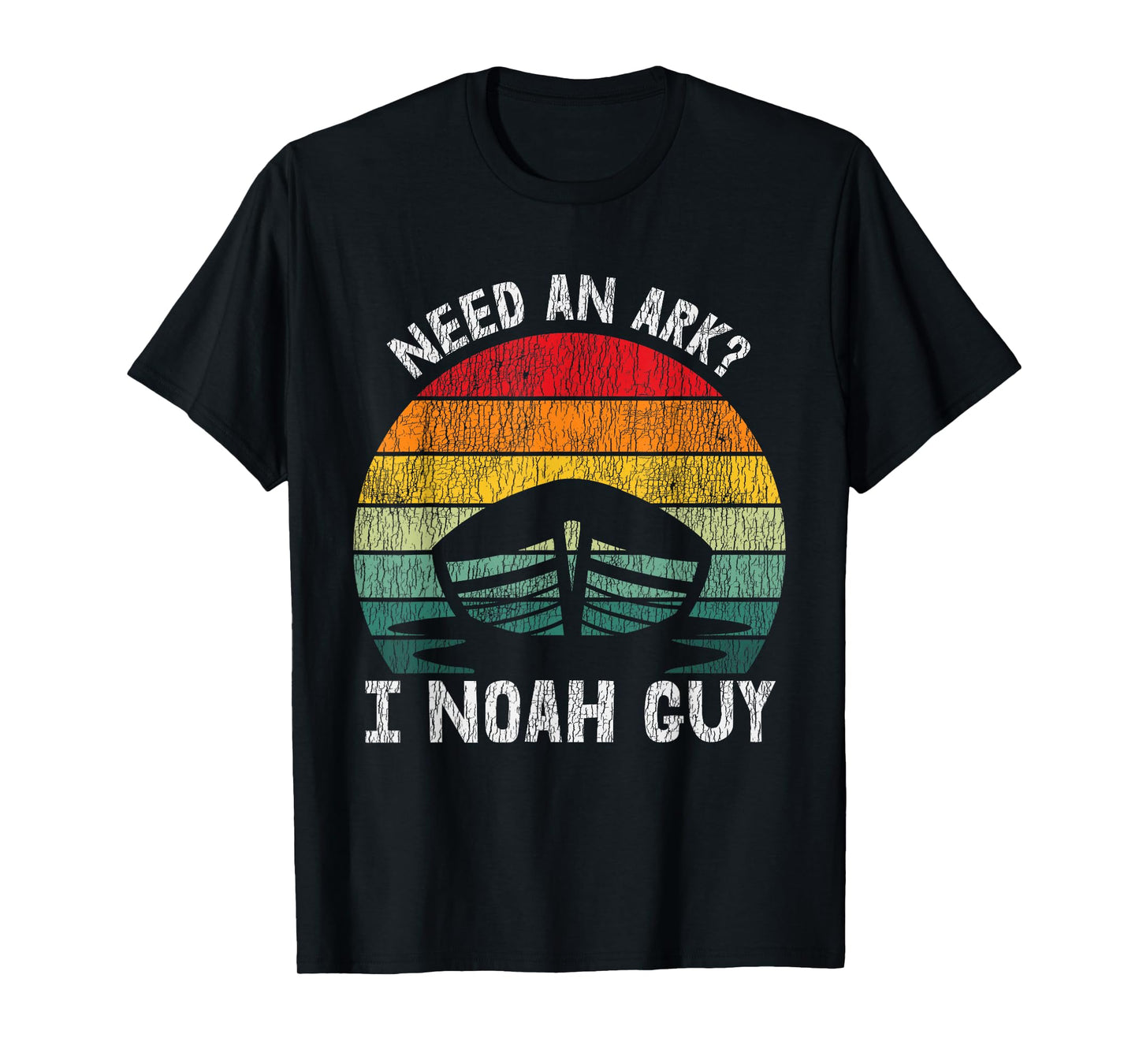 Vintage Need an Ark I Noah Guy Pun Funny Christian Bible T-Shirt