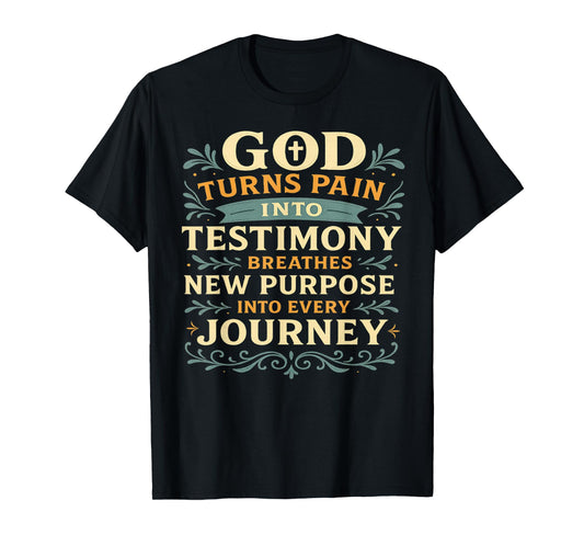 Christian Religious God Faith Based Healing Testimony Gifts T-Shirt