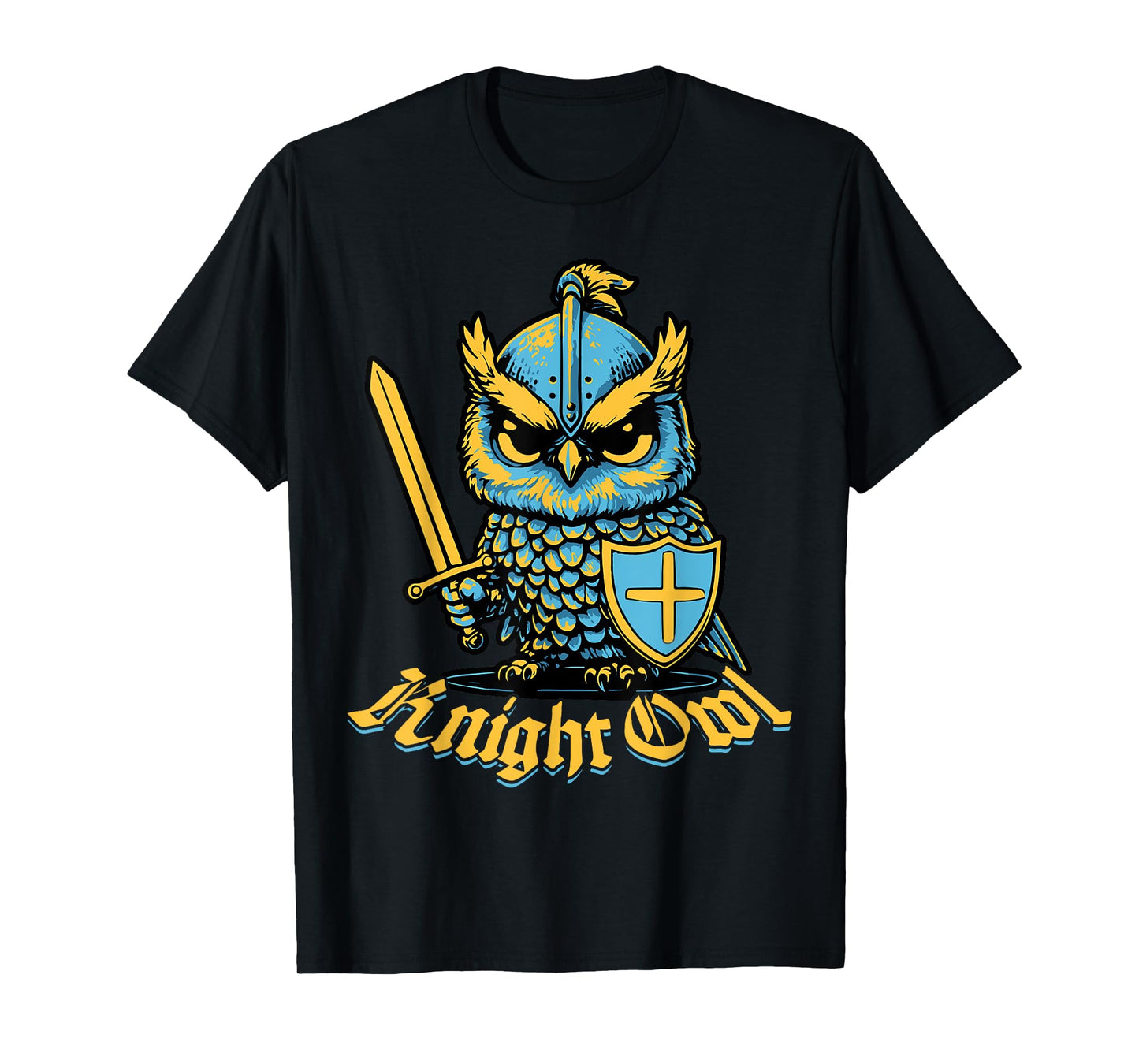 Knight Owl Funny Medieval Ren Faire Jousting Renaissance T-Shirt