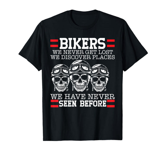 Epic Biker Skull Funny Quote RIP Motorcycle Rider Funeral T-Shirt