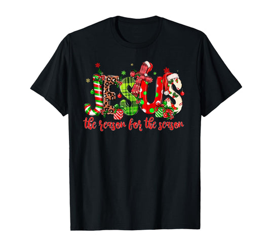 Jesus The Reason For The Season Christmas Christian Xmas T-Shirt