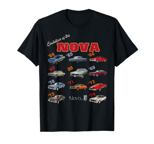 1969 72 63 64 65 66 67 68 70 71 73 74 chevys nova Evolution T-Shirt