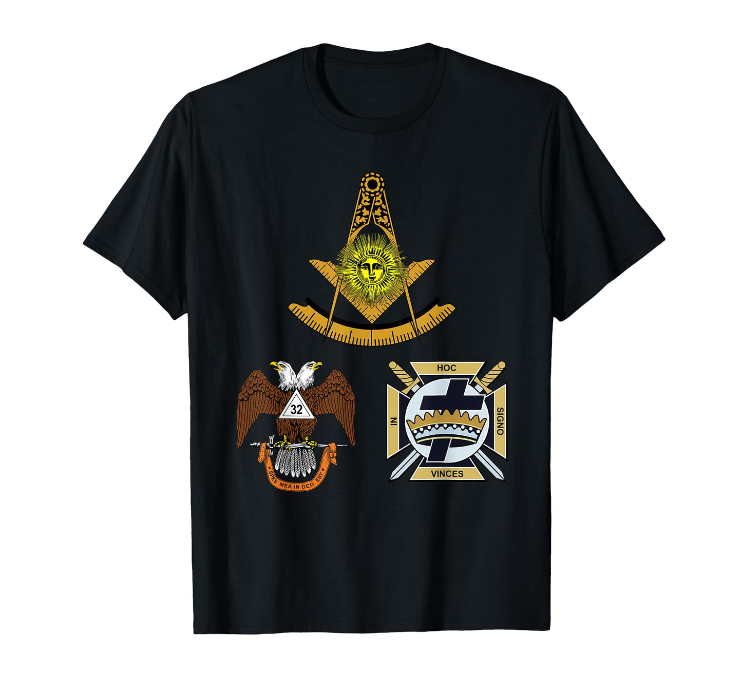 Past Master Mason 32nd Knights Templar Scottish York Rite WD T-Shirt