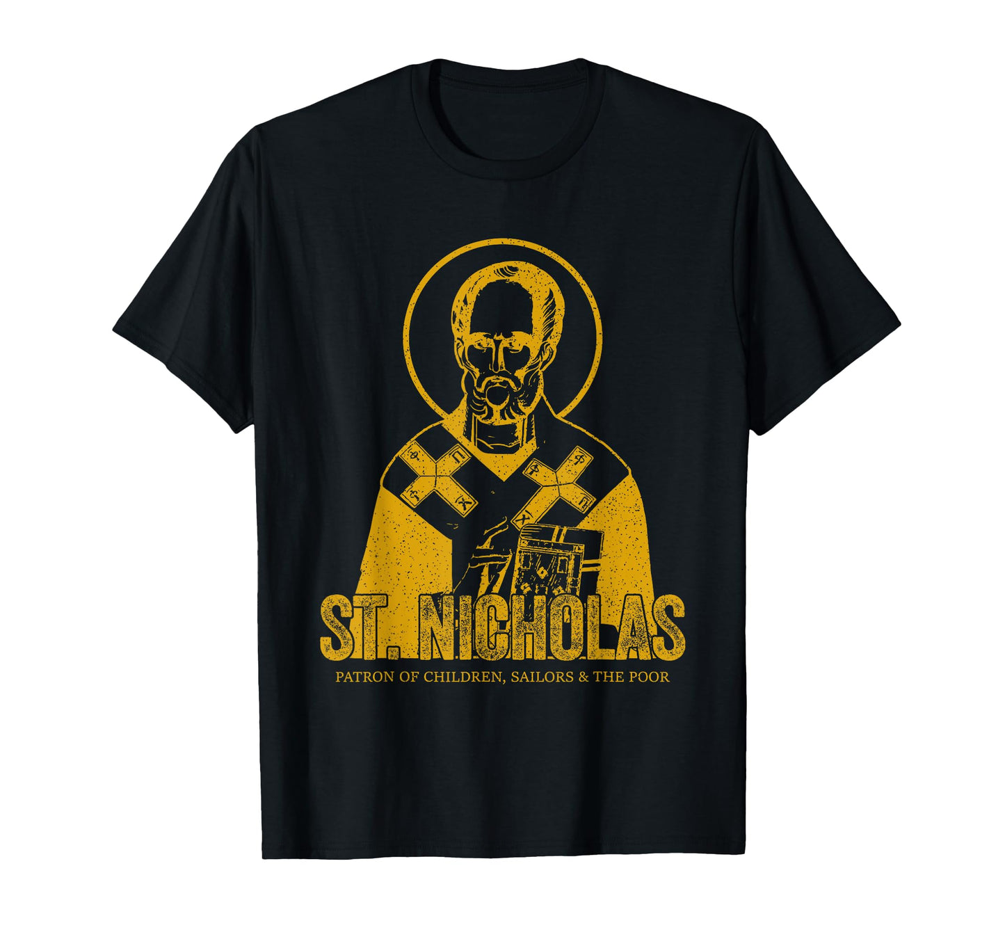 Catholicism Gold St. Nicholas Catholic Christian Saint T-Shirt