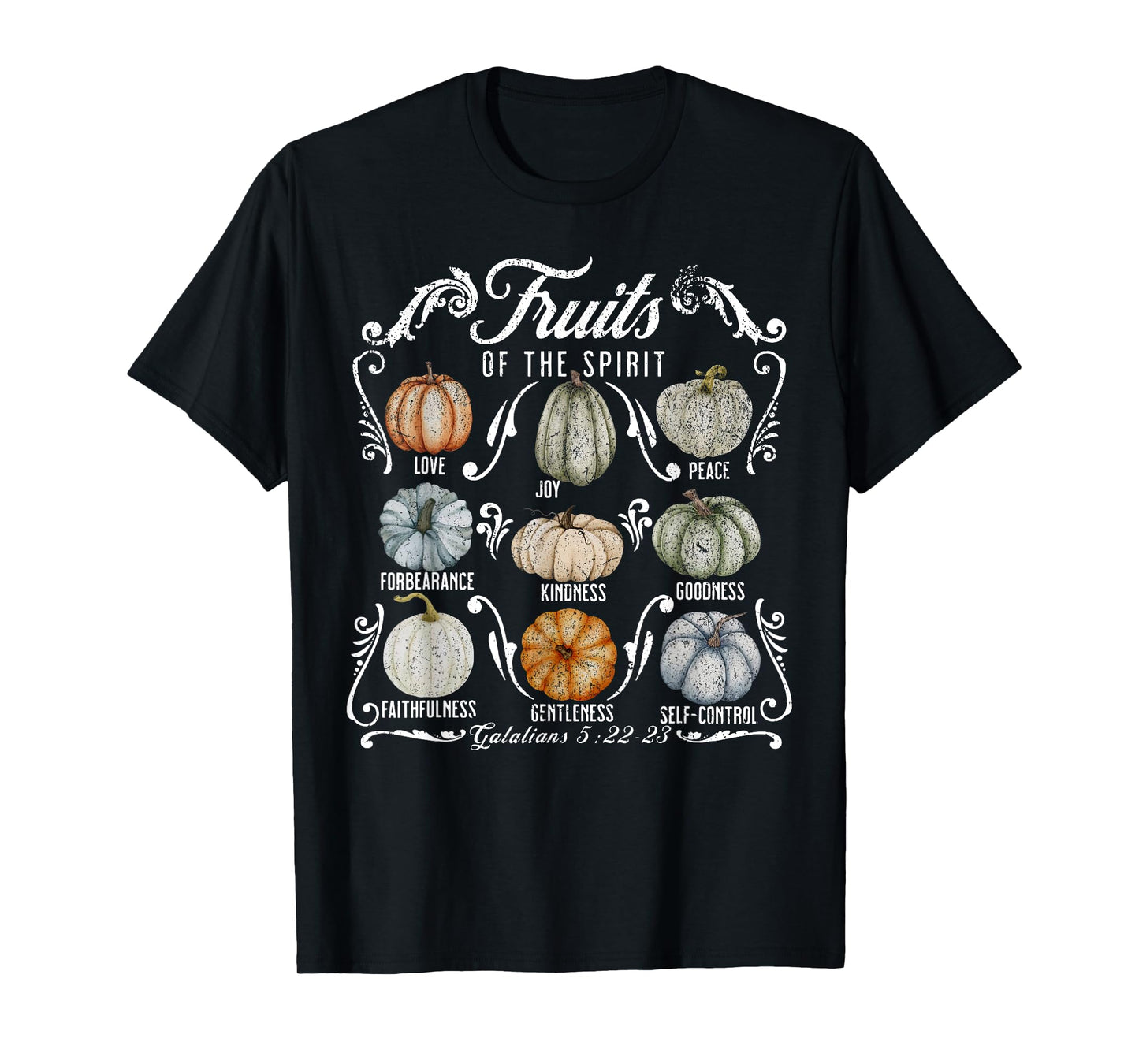 The Fruit Of The Spirit Pumpkin Autumn Fall Jesus Christian T-Shirt