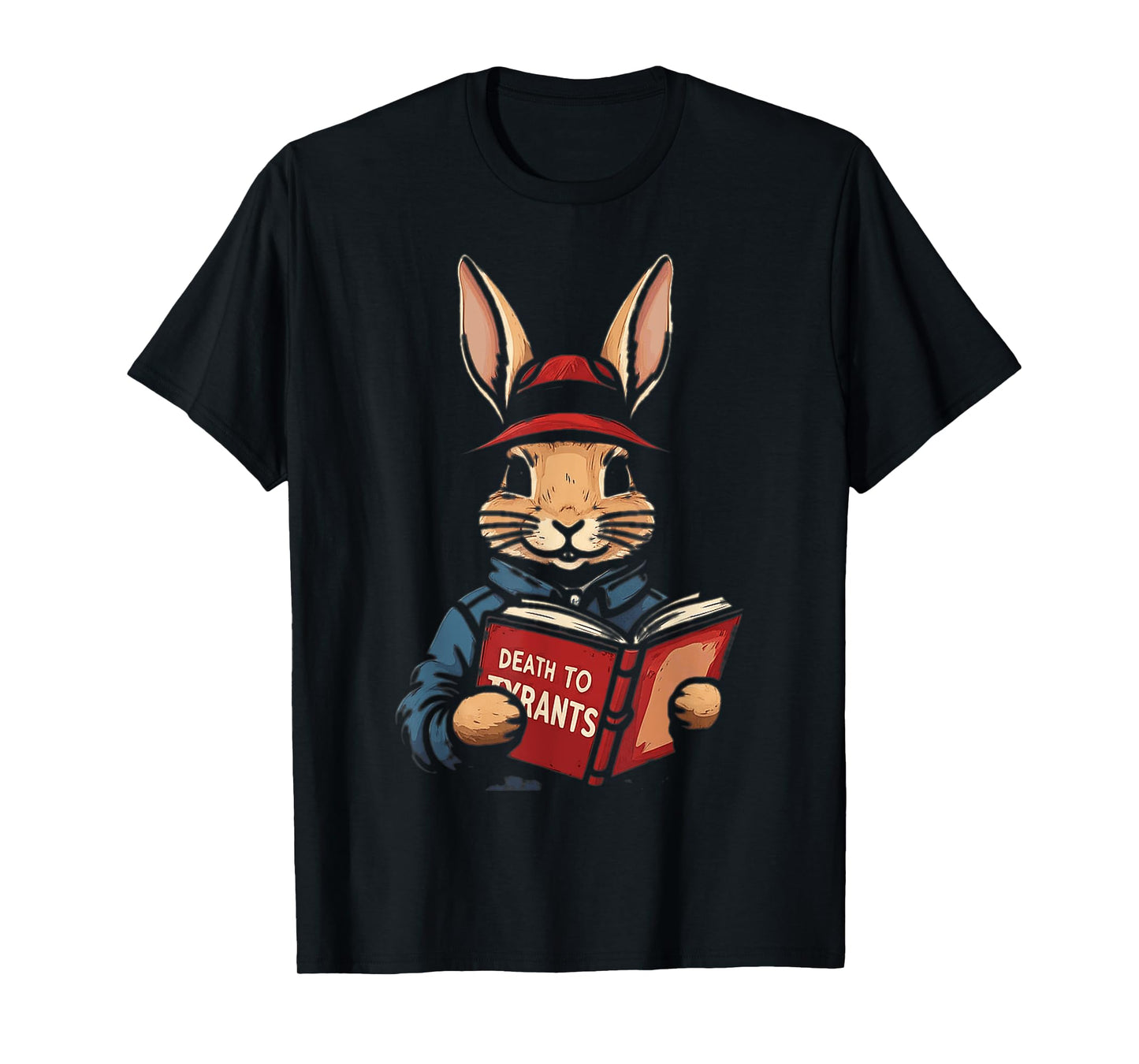 Retro Rabbit Death To Tyrants Vintage 90s, funny quote T-Shirt