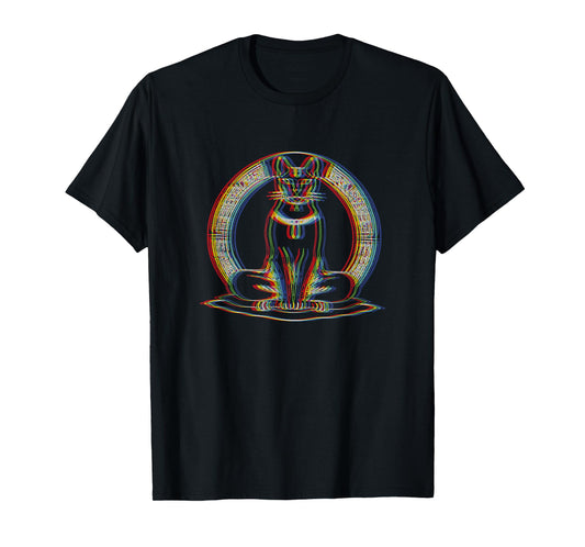 Bastet Ancient Egypt Cat God Hieroglyphic Egyptian History T-Shirt