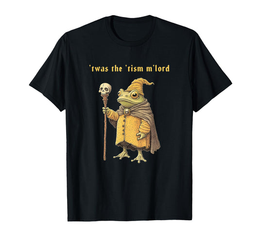 'Twas the 'Tism M'Lord Funny Wizard Frog Autism Witch T-Shirt