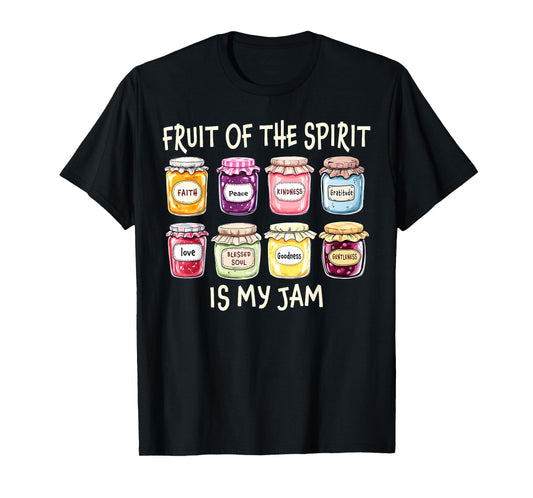Vintage Fruit Of The Spirit Is My Jam Christian Bible Verse T-Shirt