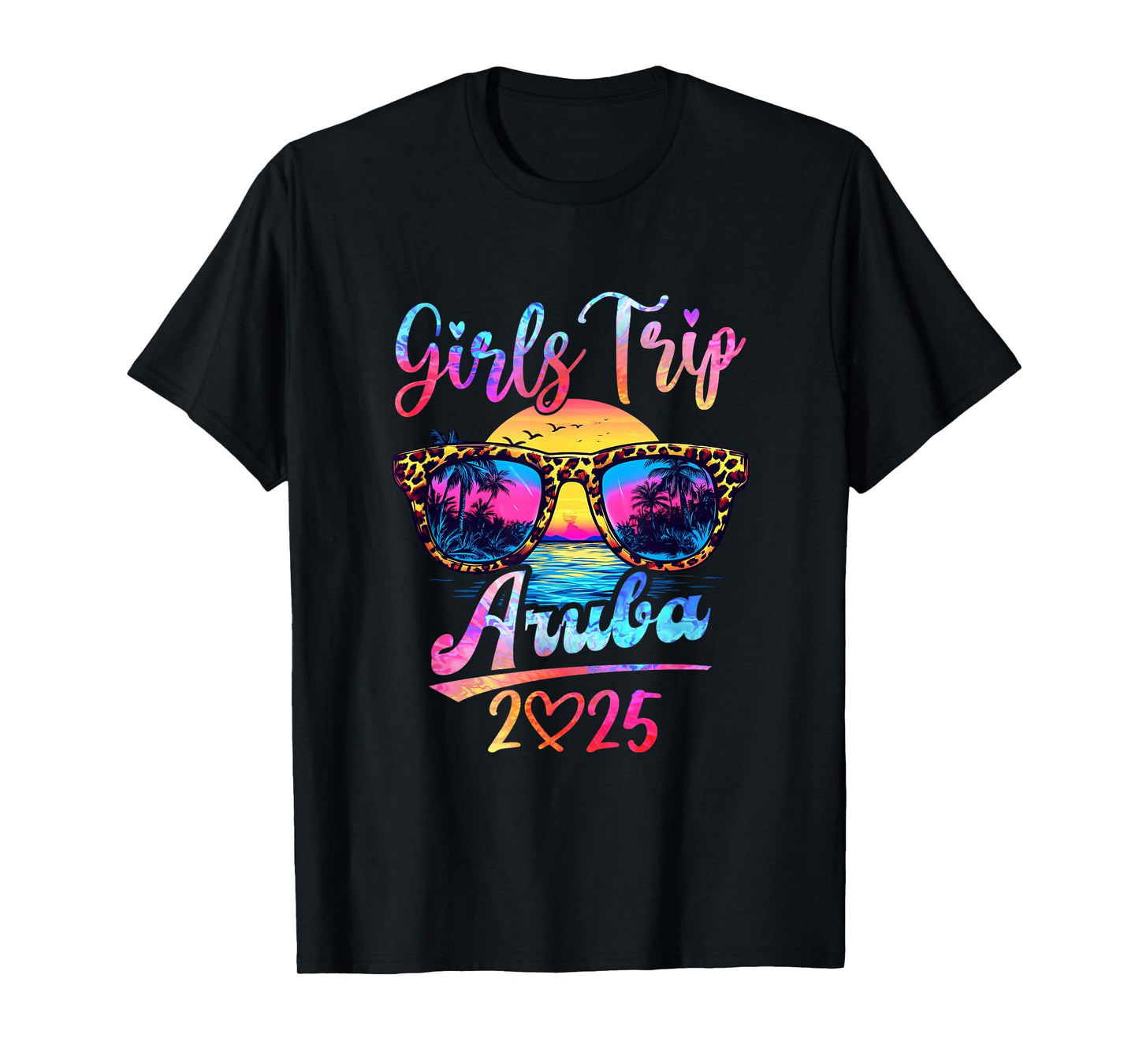 Girls Trip Aruba 2025 Matching Summer Vacation Women T-Shirt