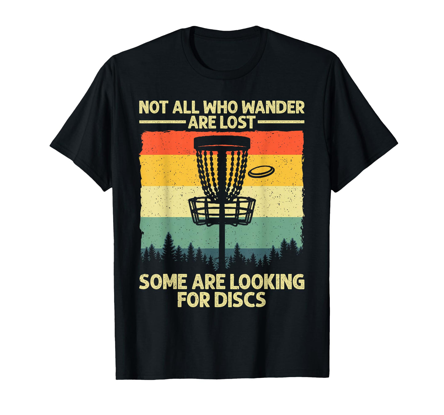 Funny Disc Golf Art For Men Women Kids Disc Golfer Disc Golf T-Shirt