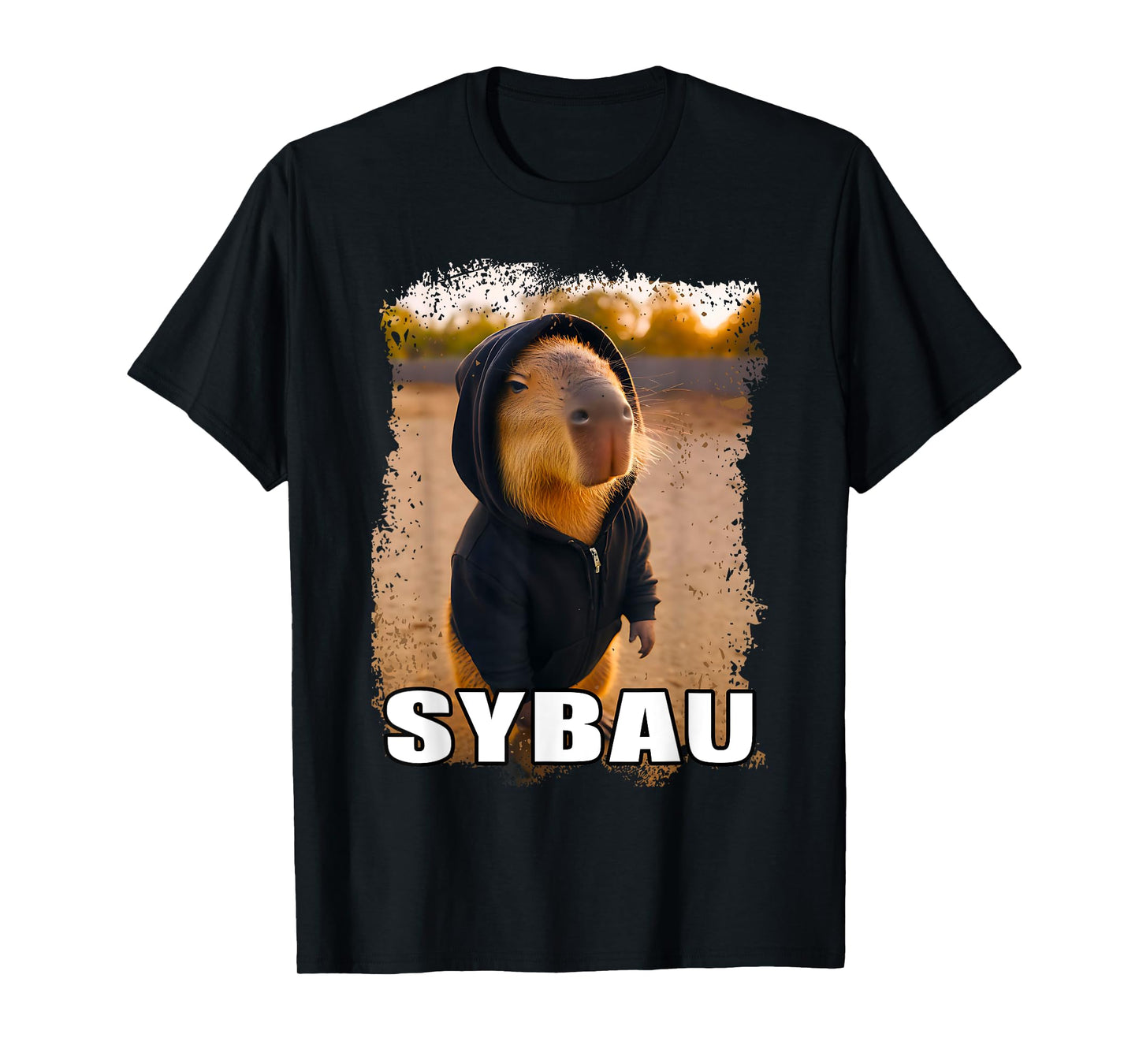 Funny SYBAU Ironic Capybara Meme Sigma Brainrot Quote T-Shirt
