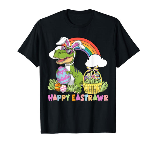 Happy Eastrawr With T-Rex Dinosaur For Toddler Easter T-Shirt