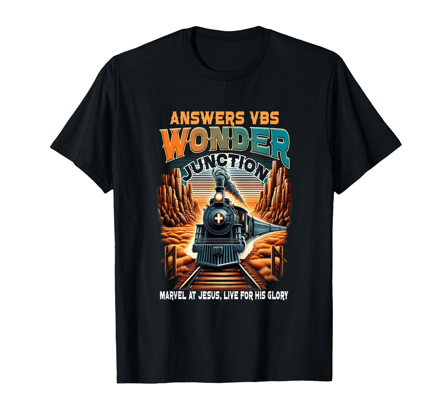 Answers VBS Wonder Junction Christian Train Theme T-Shirt