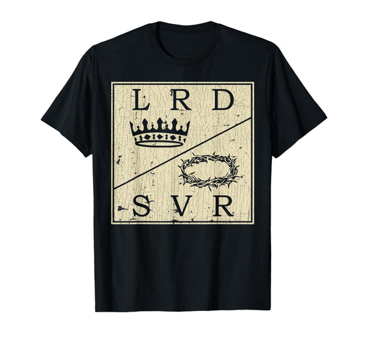 Vintage Retro Jesus Christian Lord & Savior Graphic 3 T-Shirt