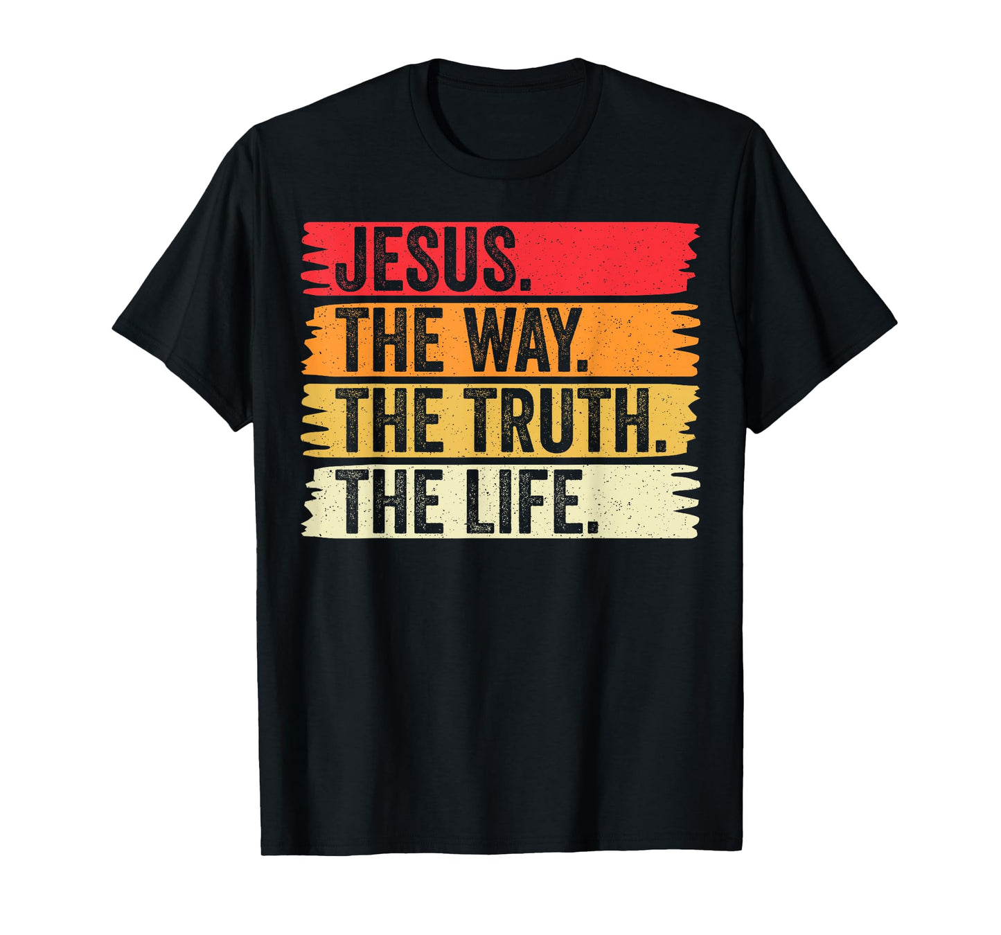 Jesus The Way Truth and The Life Men Women Vintage Christian T-Shirt