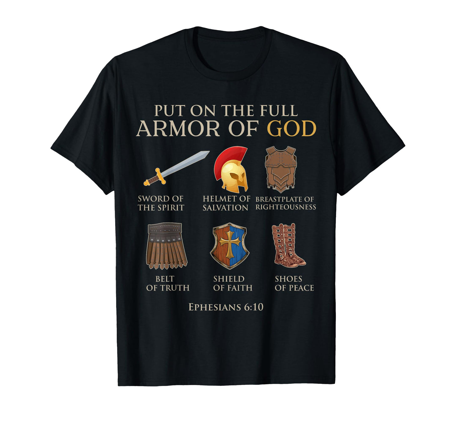Toddler Boy Armor Of God Brother Son Men Kid Christian Jesus T-Shirt