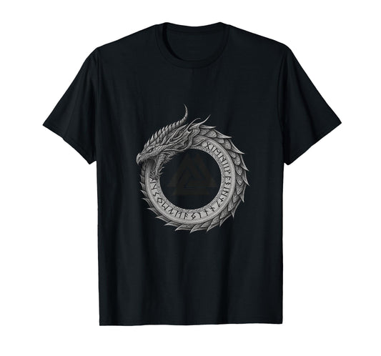 Viking Men's Vegvisir Celtic Germanic Valhalla Compass T-Shirt