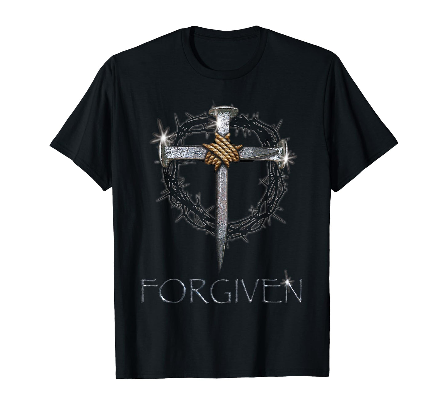 Forgiven - 3 nails + 1 cross = 4 given T-Shirt