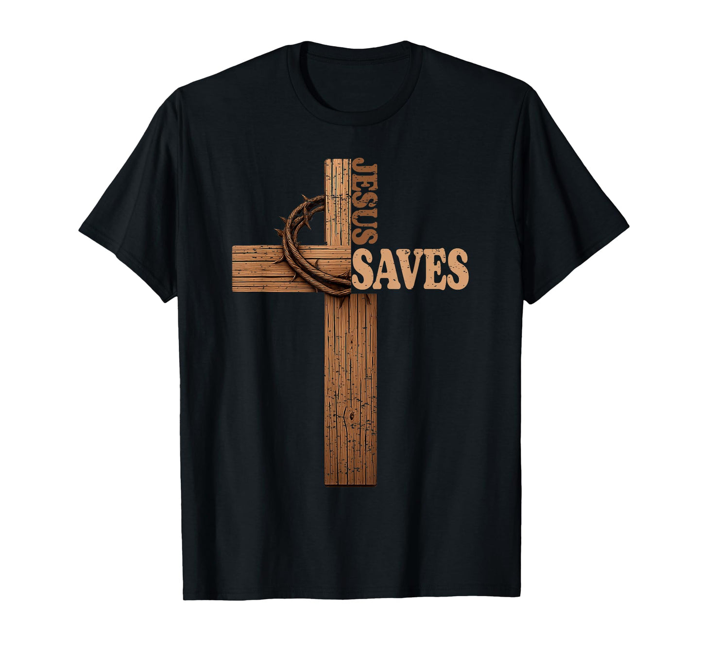 Jesus Saves Cross Subtle Christian Bible Religious Faith God T-Shirt