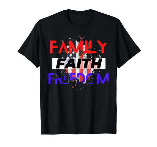 Family Faith Freedom Vintage Tee T-Shirt