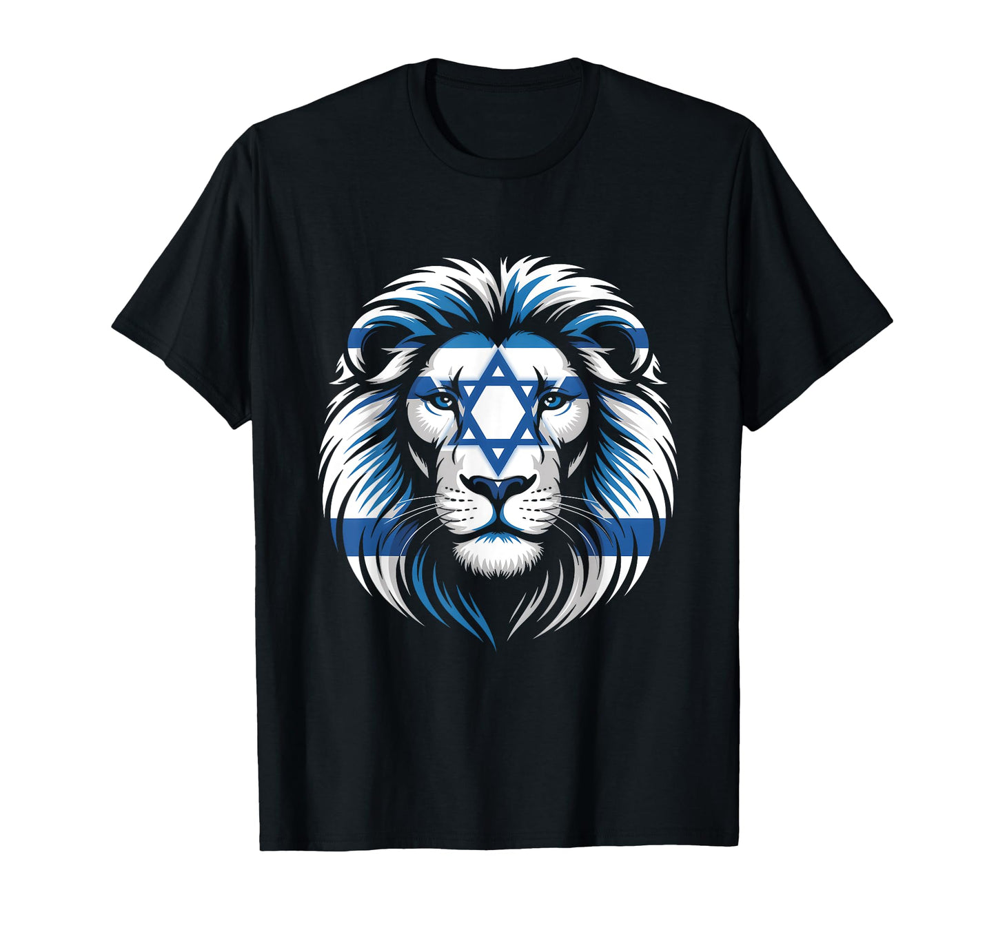 Lion Of Judah Jewish Pride Israel Flag Strength Unity T-Shirt