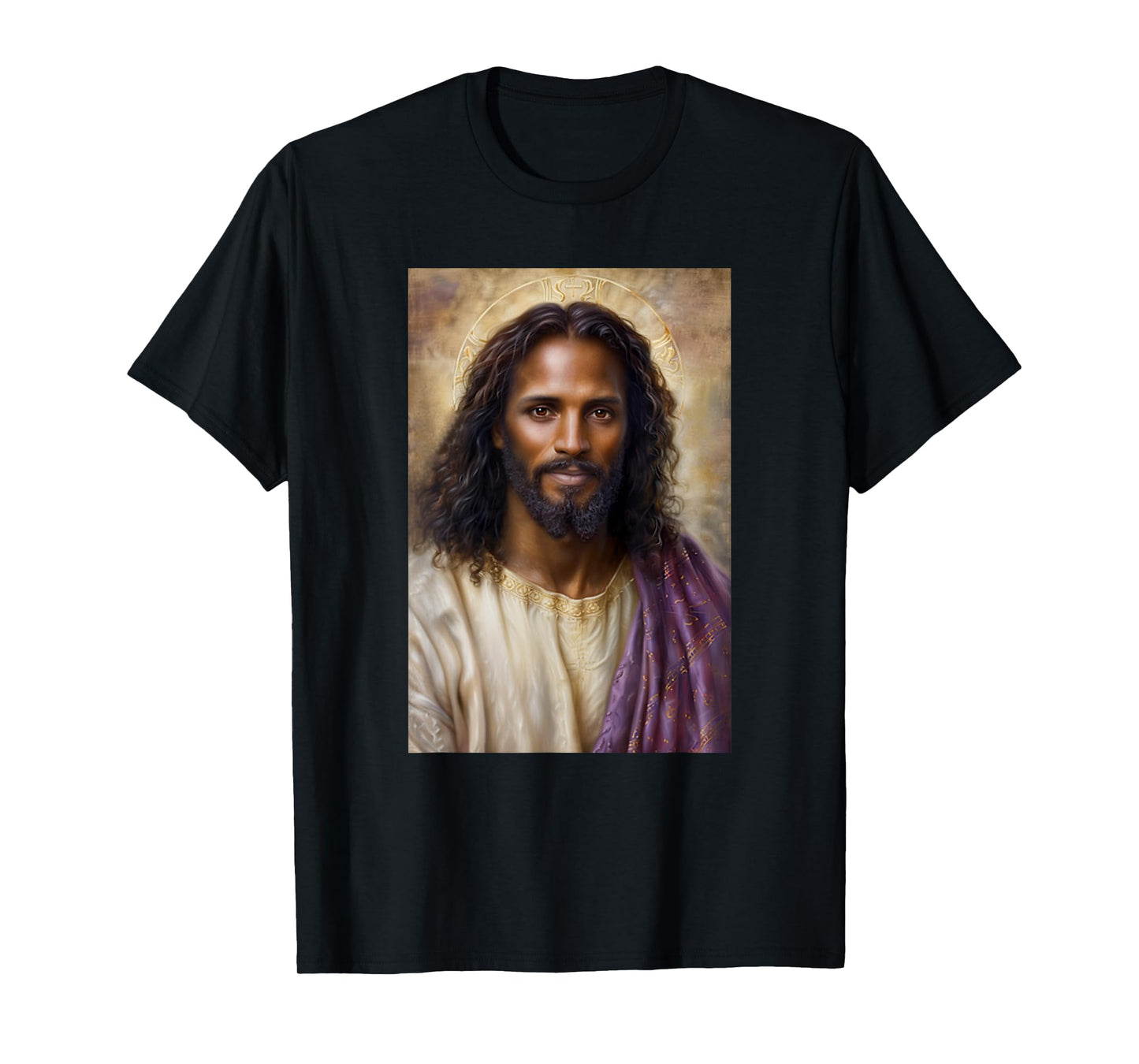 Vintage African American Black Jesus Christ Portrait God T-Shirt