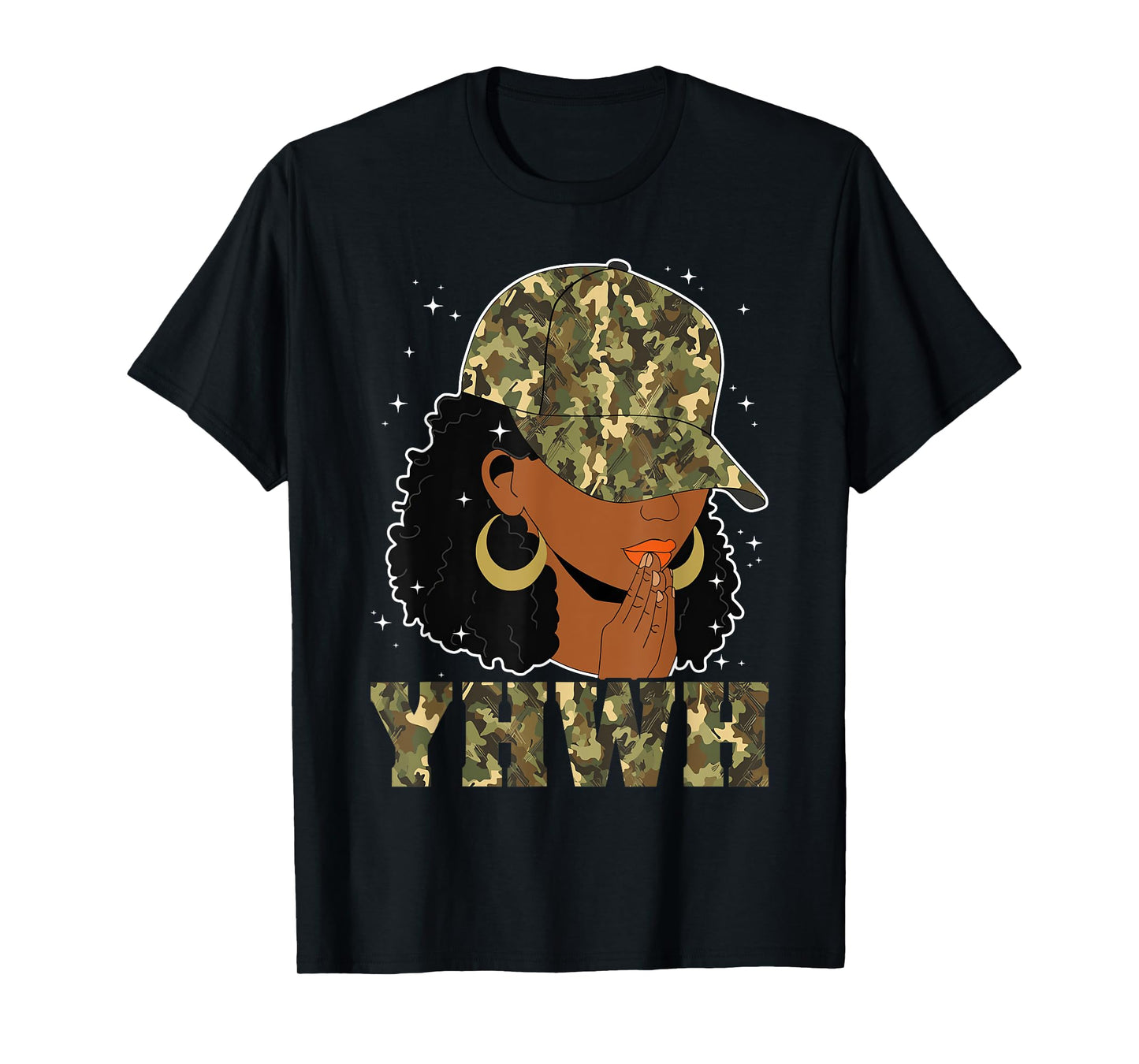 Yeshua YHWH Jesus Black Woman Afro African Christian Sayings T-Shirt