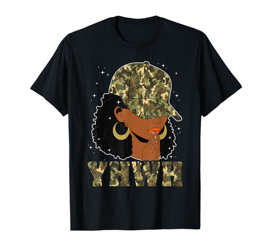 Yeshua YHWH Jesus Black Woman Afro African Christian Sayings T-Shirt