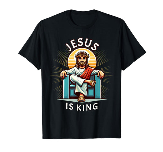 Jesus is King of Christian Faith T-Shirt