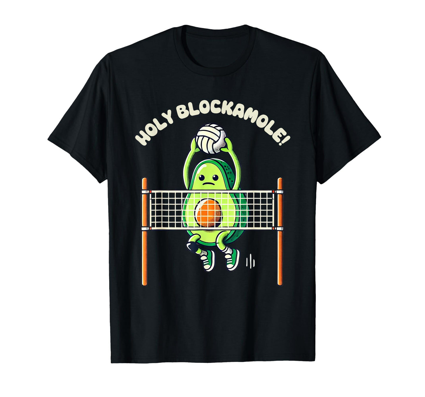 Holy Blockamole Volleyball Shirt Avocado Lover Guacamole T-Shirt