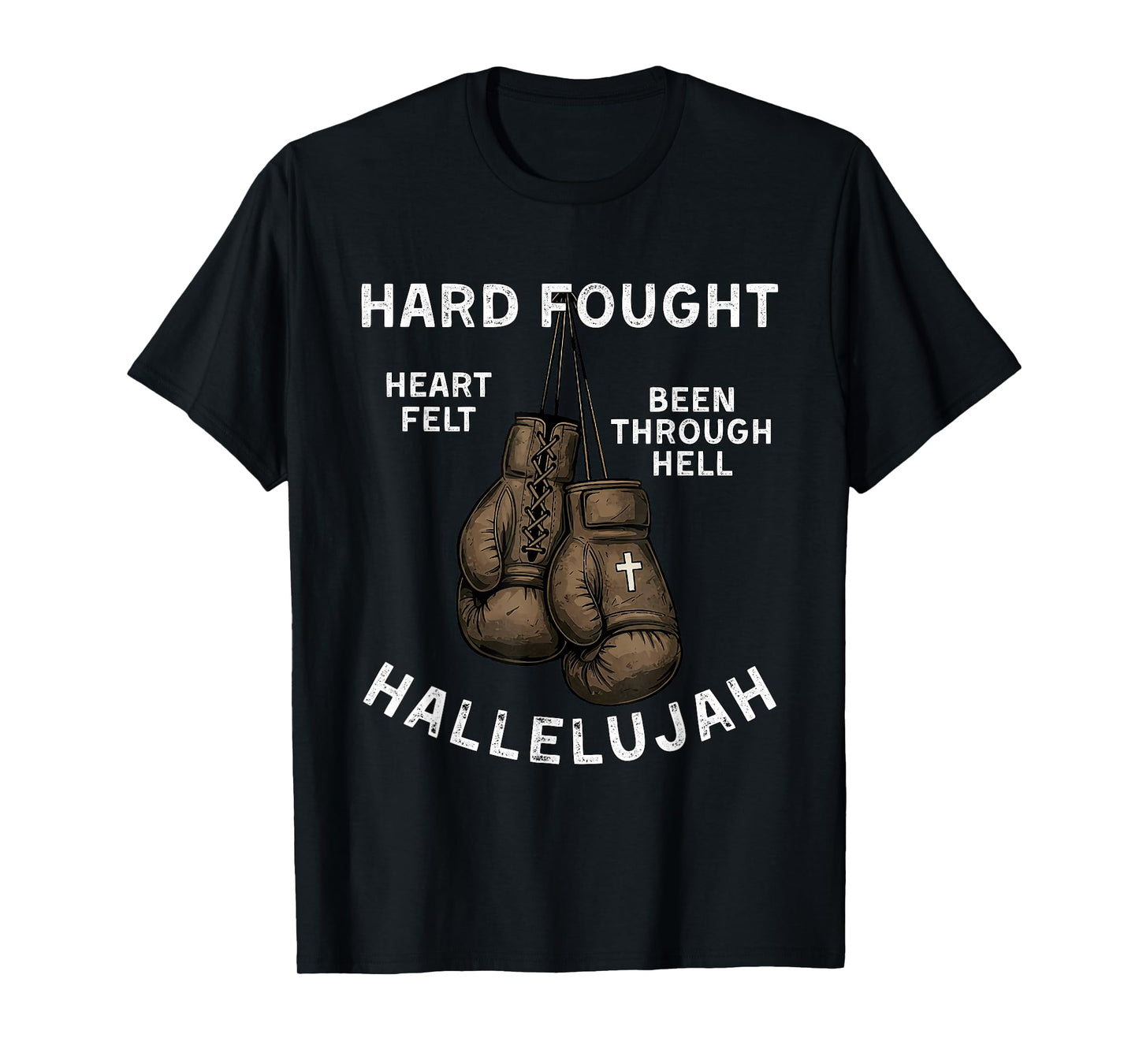 Brandon Hard Fought Hallelujah Praise Jesus Lake Merch T-Shirt