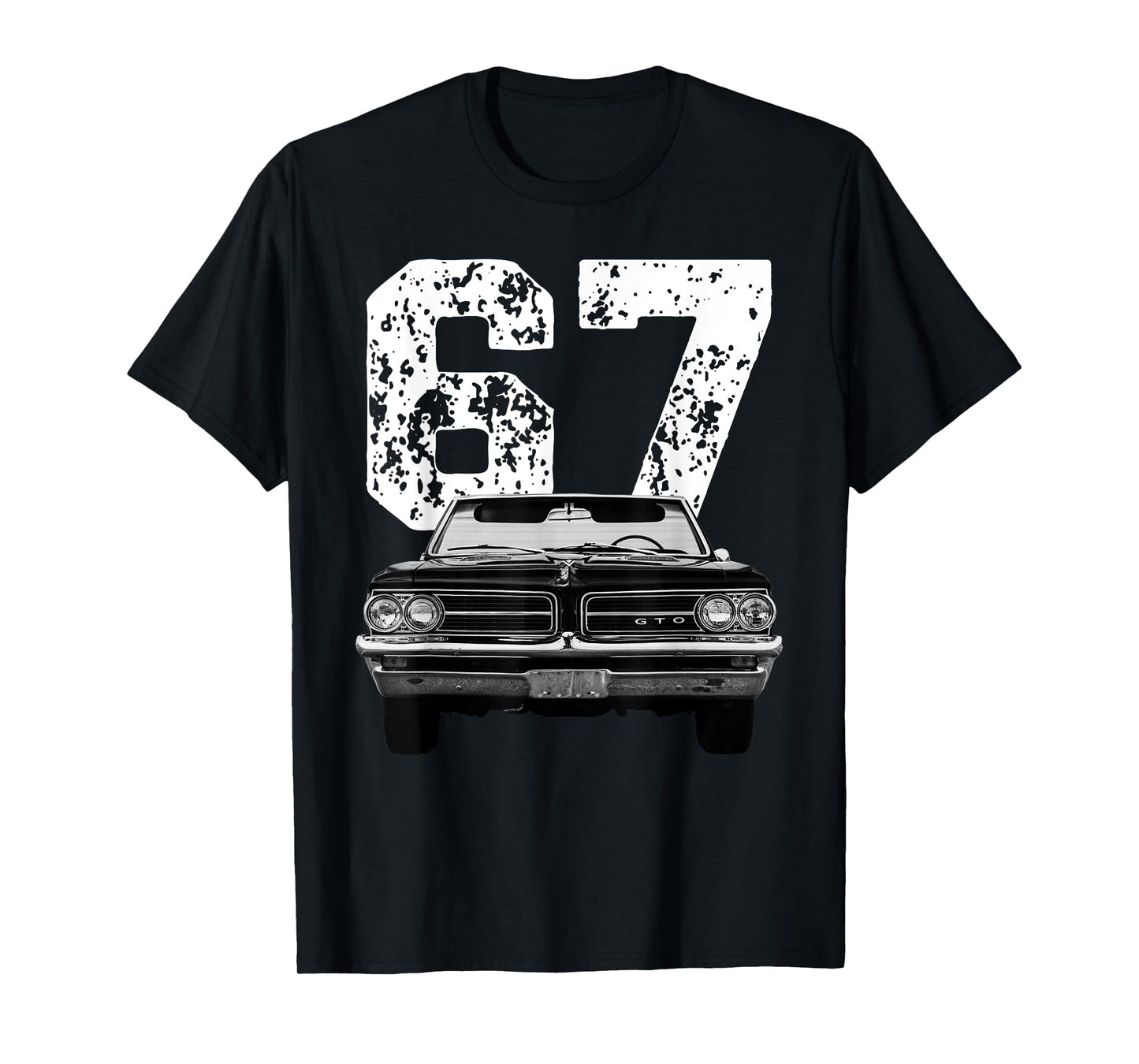 1967 67 Gto Classic Car Old School Muscle Car Birthday Retro T-Shirt