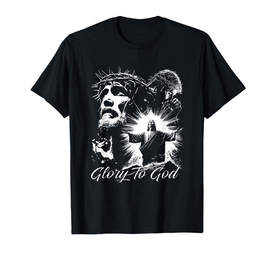 Glory to God Jesus Crown of Thorns T-Shirt