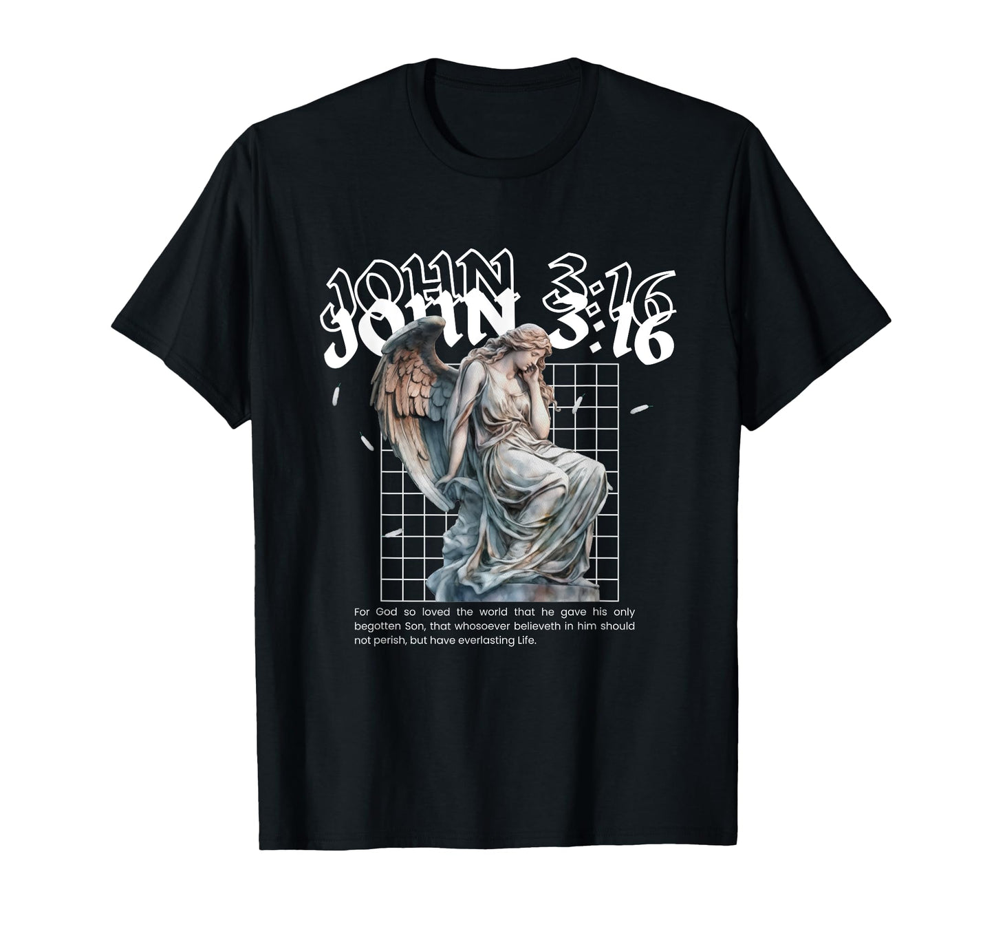John 3:16 Bible Verse Streetwear - Christian Bible Verse T-Shirt