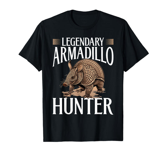 Funny Armadillo Animal Legendary Armadillo Hunter T-Shirt