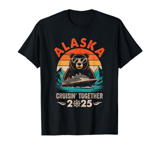 Matching Family Friends and Group Crusin' Alaska Cruise 2025 T-Shirt
