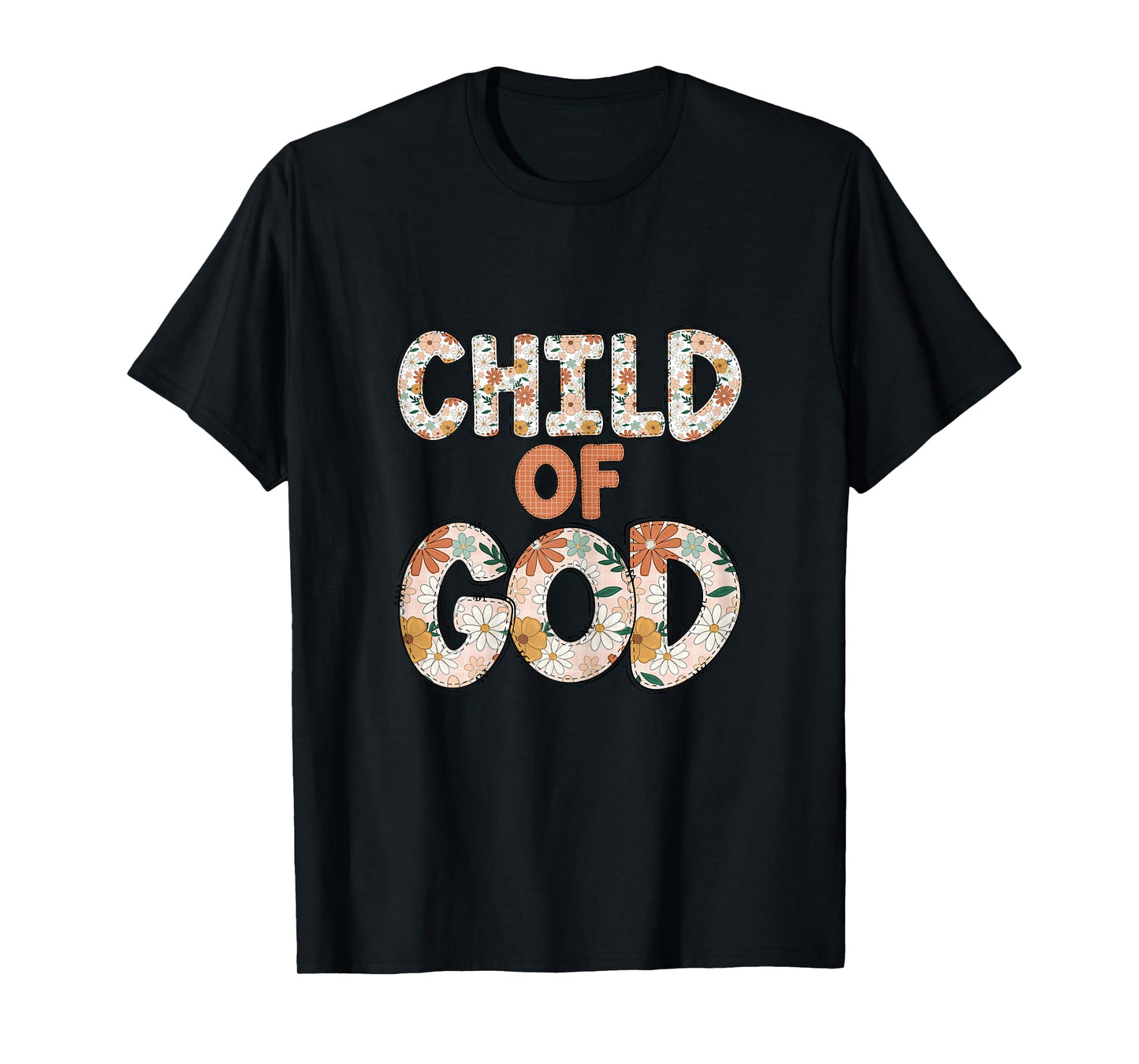 Faith Religious Floral Child Of God T-Shirt